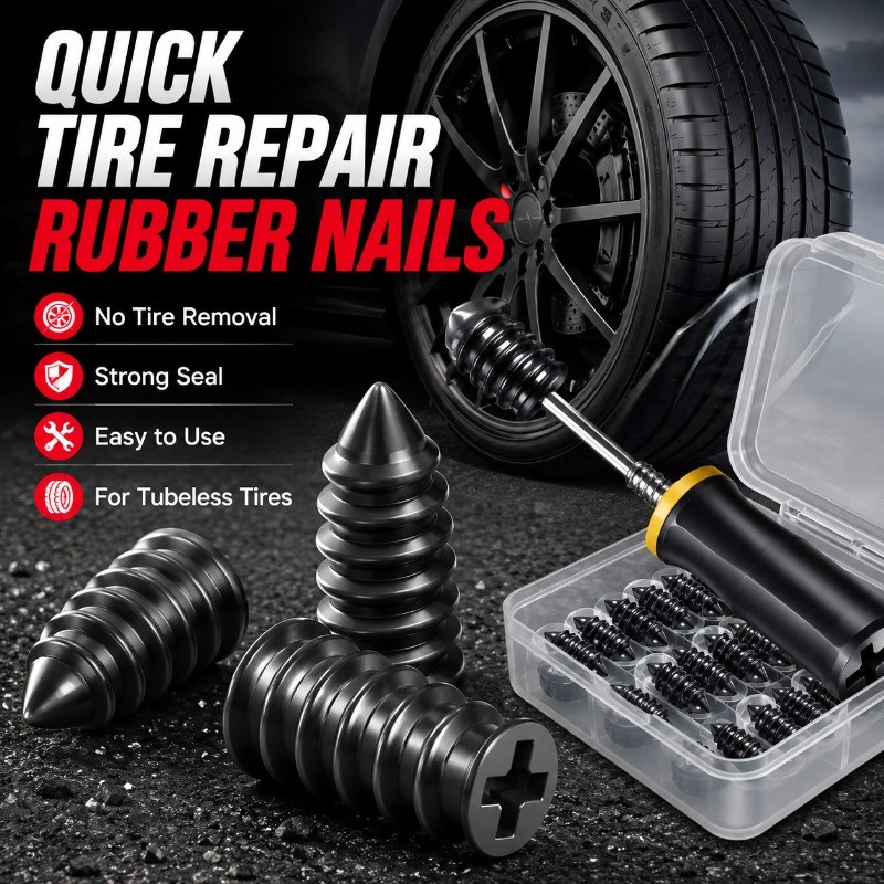 Universal Tubeless Pneu Reparação De Borracha Prego Parafuso Plug Kit De Reparo De Punção Rápida Para Carro Motocicleta