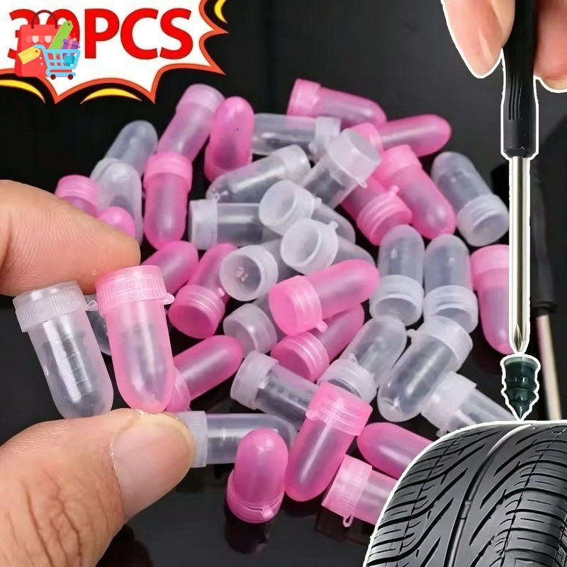[Em Estoque] Kit De Unhas De Borracha Para Pneu De Carro-Caminhão De Motocicleta Kits De Acessórios De Reparo-Prego Auto