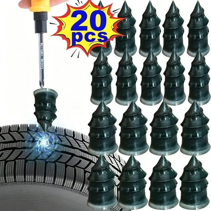 Unhas Para Reparo De Punção De Pneu-Prego De Cola De Roda-Scooter De Motocicleta De Carro-Conjunto De Metal De Borracha