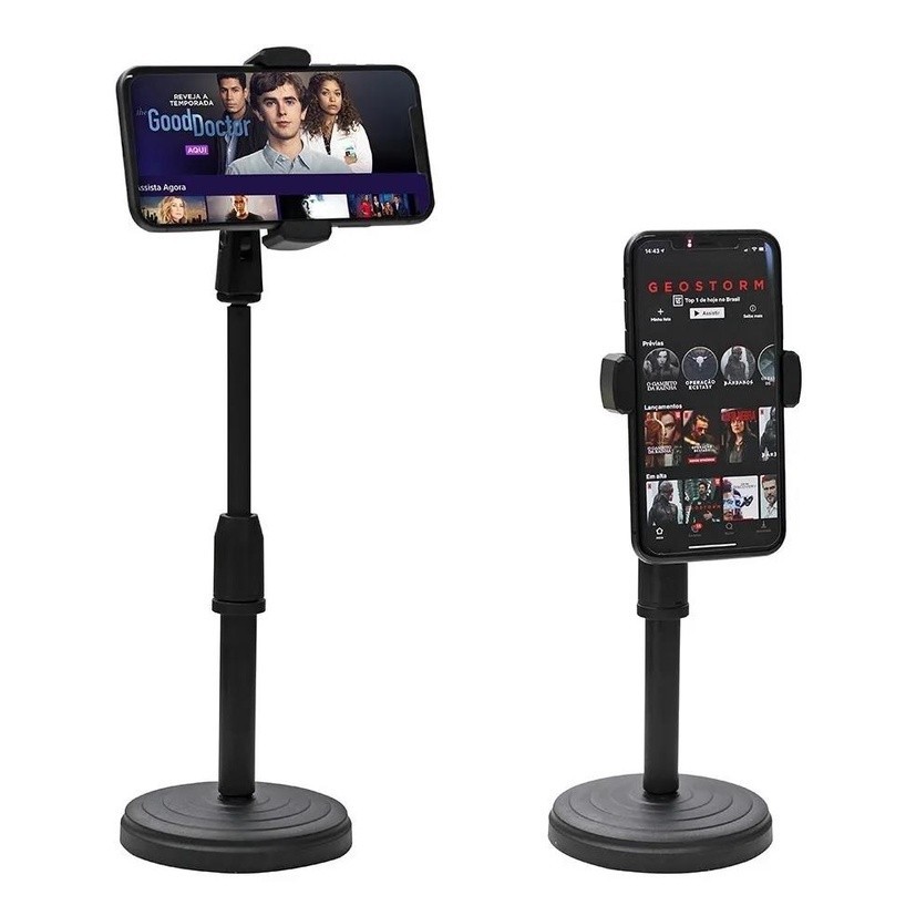 Suporte Para Celular 360º De Mesa Articulado Portátil Selfie