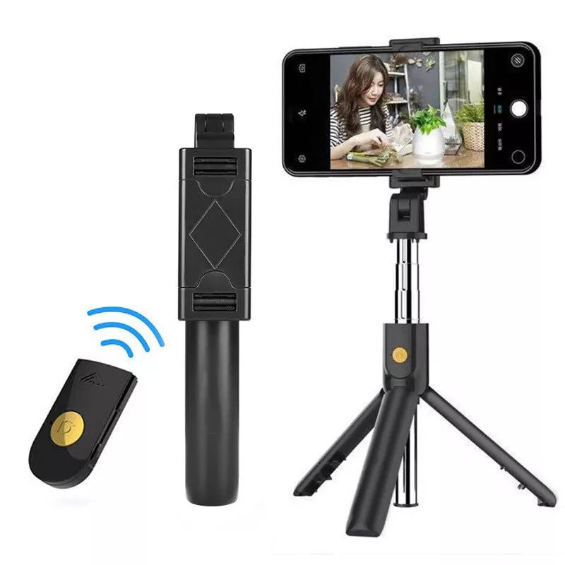 bastão de selfie, com controle remoto, suporte para celular 3 em 1