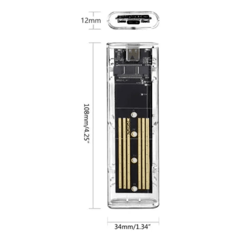 Case SSD M2/ TIPO-C USB 3.1 FY-879 top