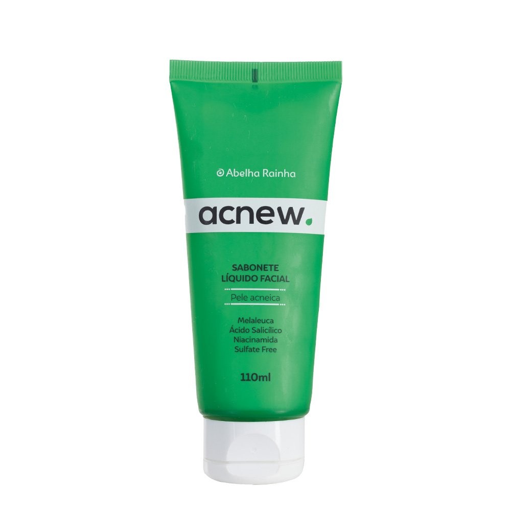 Sabonete Liquido Facial Antiacne com Melaleuca e Ácido Salicílico 110ml Acnew Abelha Rainha