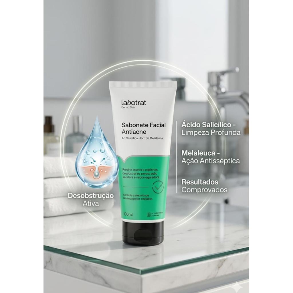 Sabonete facial ANTIACNE LABOTRAT