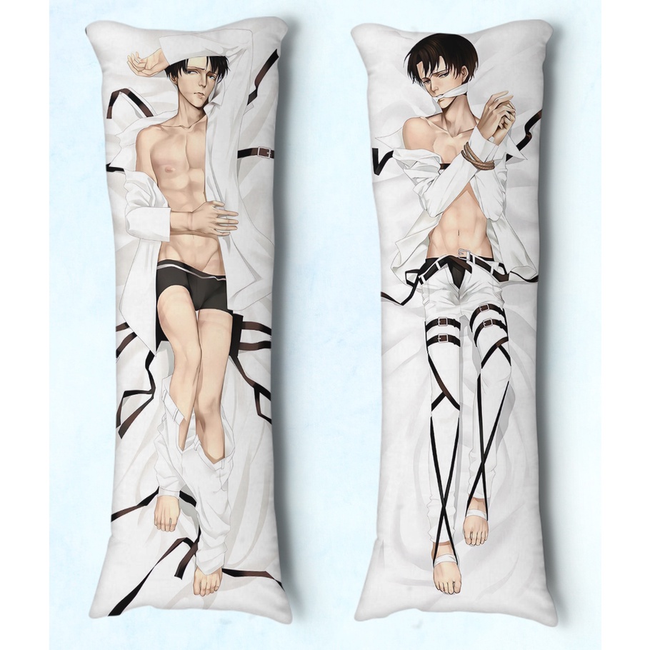 Fronha Dakimakura Shingeki no Kyojin Levi 07 Vários Tamanhos