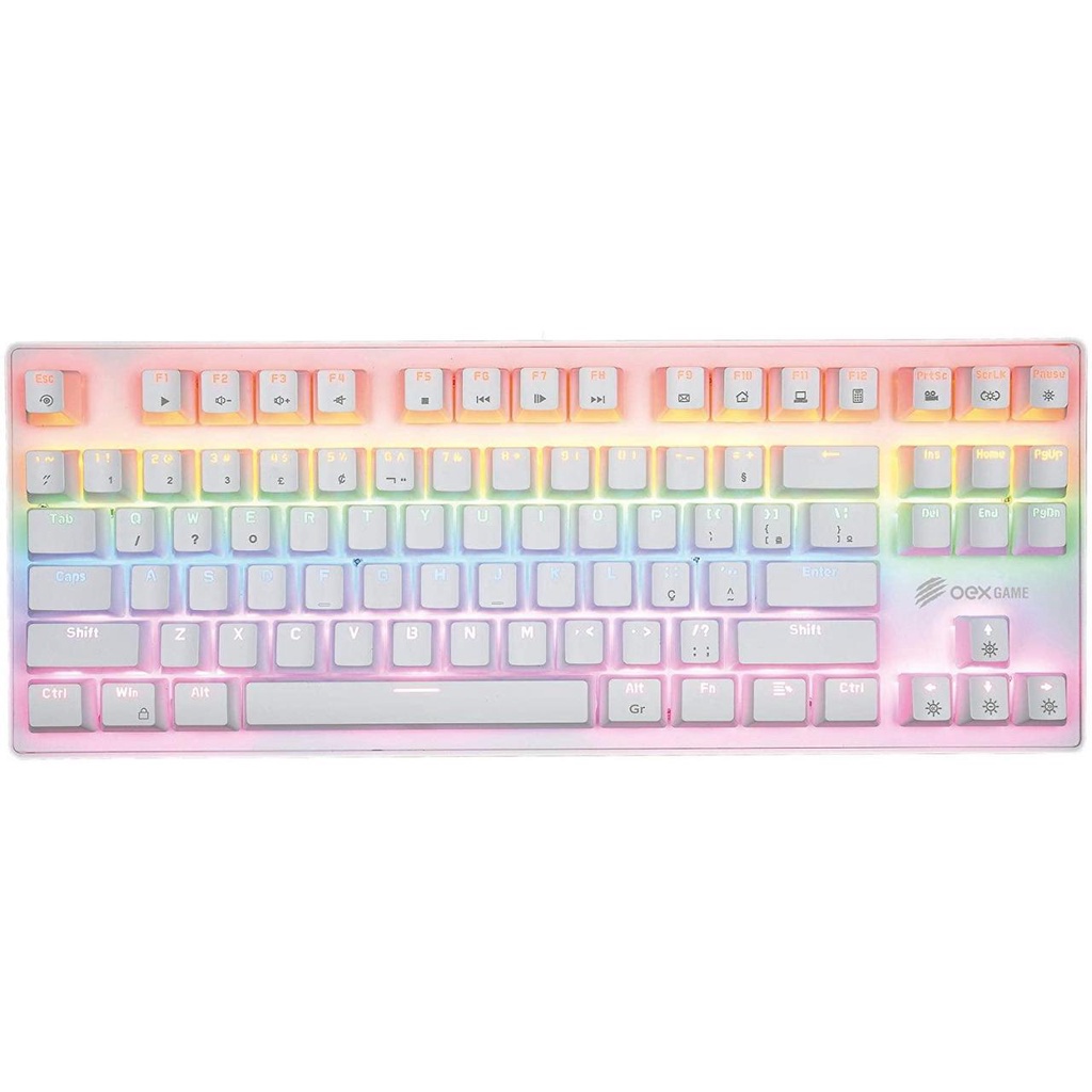 Teclado Oex Gamer Mecânico Profissional Wolf Tc605  Oex