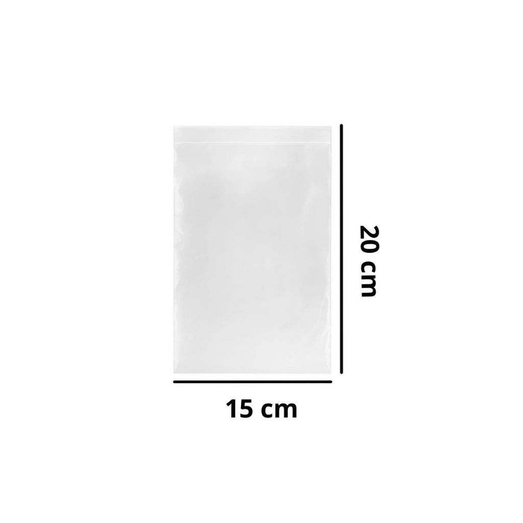 Saquinho Transparente para Embalagens 15x20cm | Ideal para Organização, Envio e Armazenamento