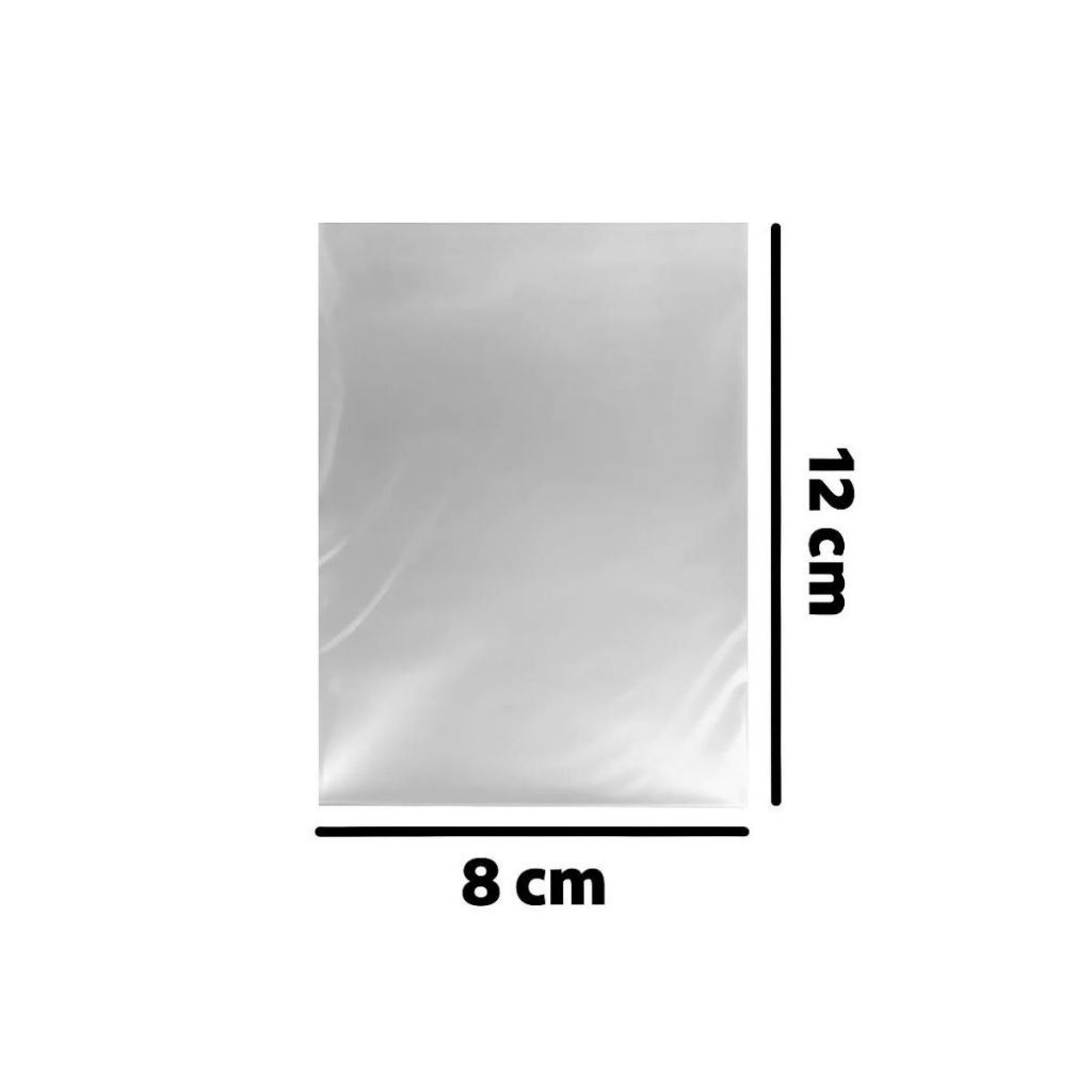 Saquinho Plástico 08x12cm Transparente | Ideal para Embalagens Pequenas, Armazenamento e Envio