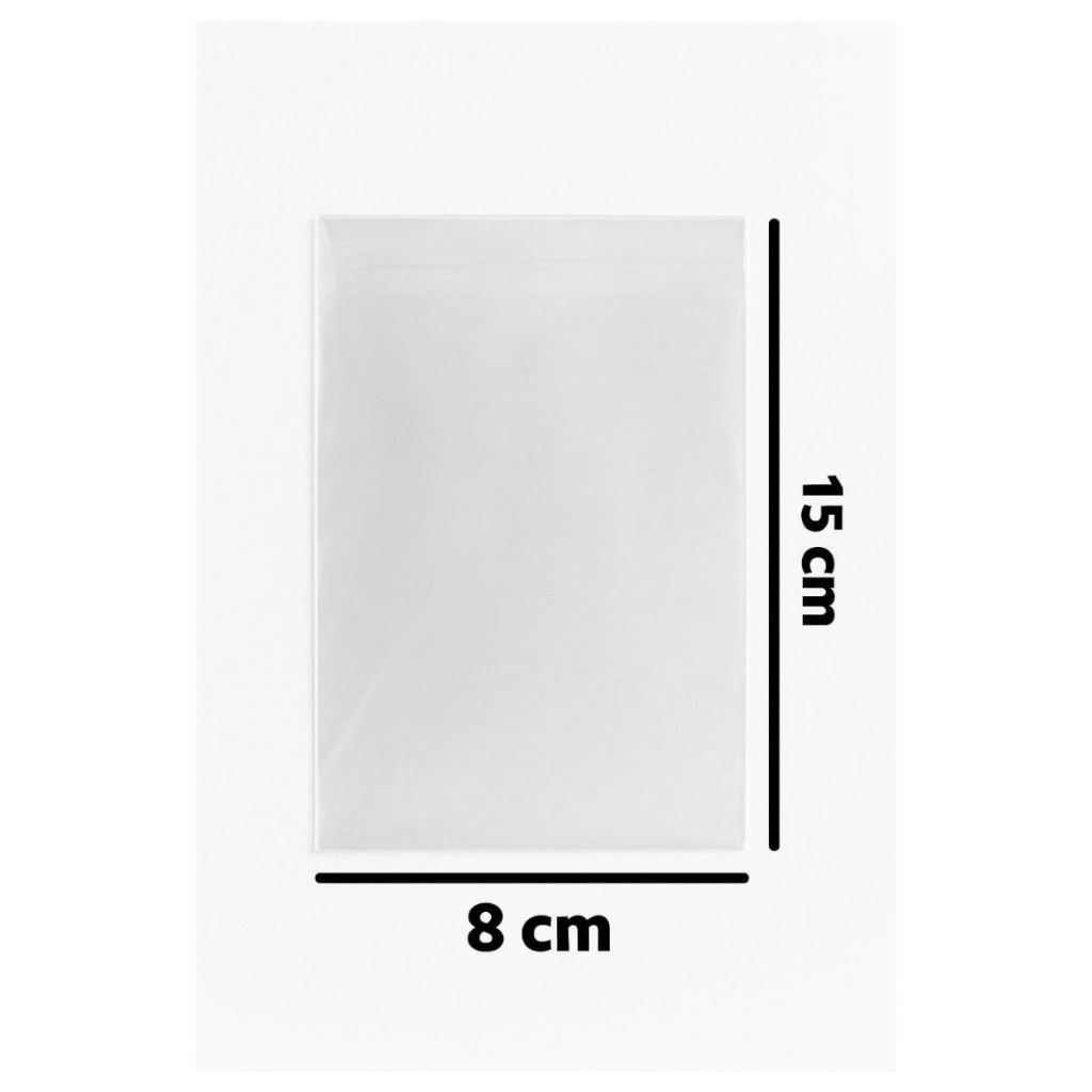 Saquinho Plástico 8x15cm Transparente | Ideal para Embalagens Pequenas, Armazenamento e Envio