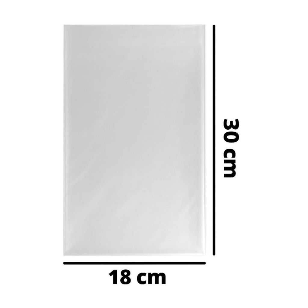 Saquinho Plástico 18x30cm Transparente | Ideal para Embalagens, Armazenamento e Envio