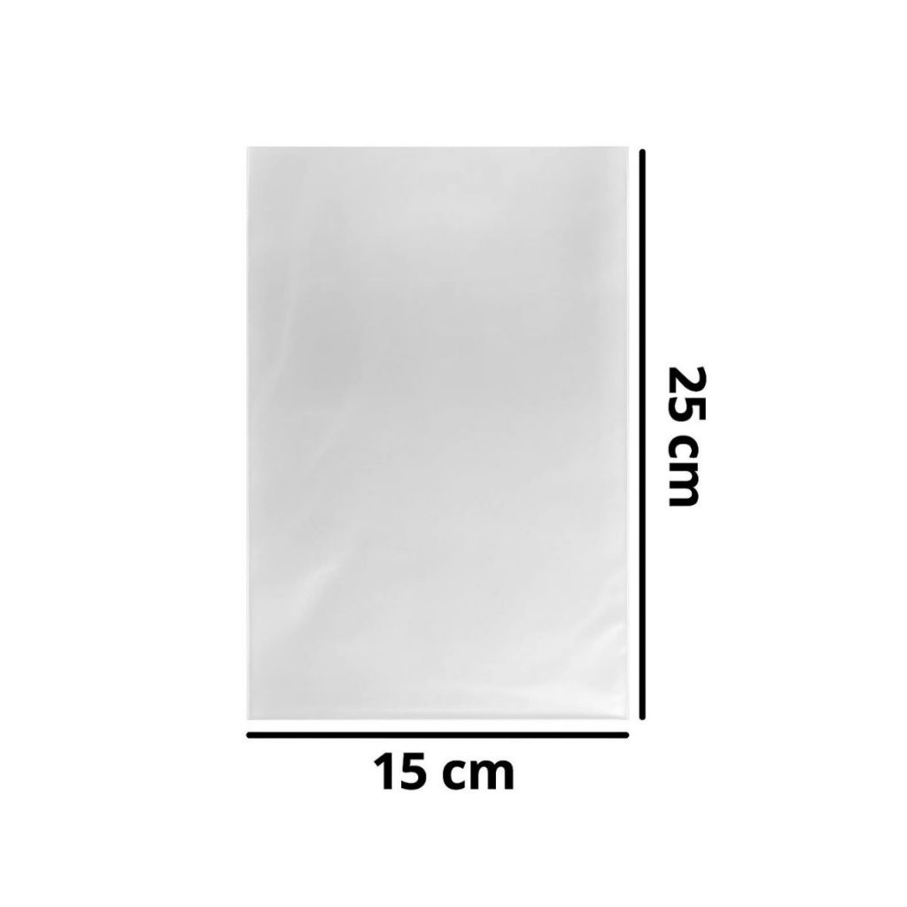 Saquinho Plástico 15x25cm Transparente | Ideal para Embalagens, Armazenamento e Envio