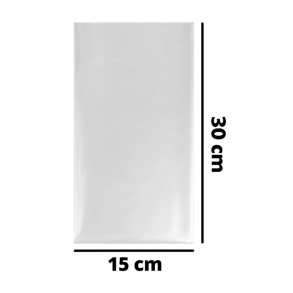 Saquinho Plástico 15x30cm Transparente | Ideal para Embalagens, Armazenamento e Envio