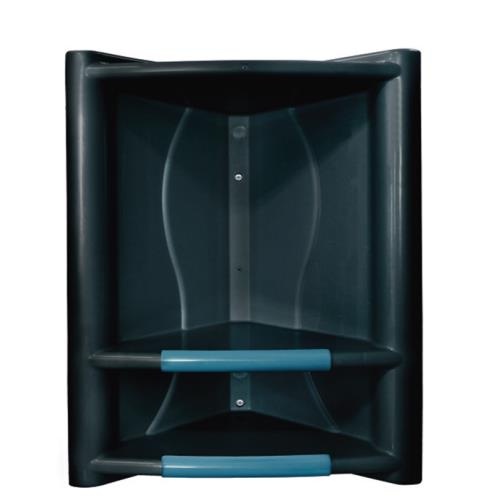 Cantoneira Preta 13 x 21 x 37,5 cm Ideal para Armazenamento e Organização de Itens Casa Escritório