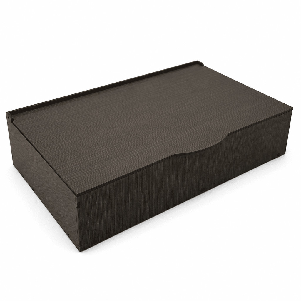 Caixa Porta Dinheiro MDF 10 Divisórias com Tampa Ideal para Comércio e Casa