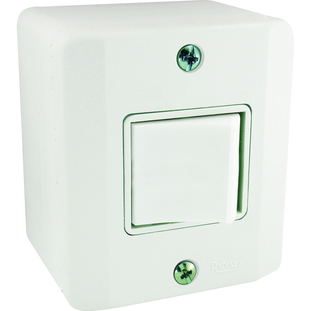 Interruptor 1 Tecla Bipolar Paralelo Sistema X Branco Radial