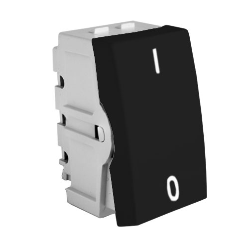 MODULO INTERRUPTOR BIPOLAR PARALELO  - RECTA BLACK GLOSS