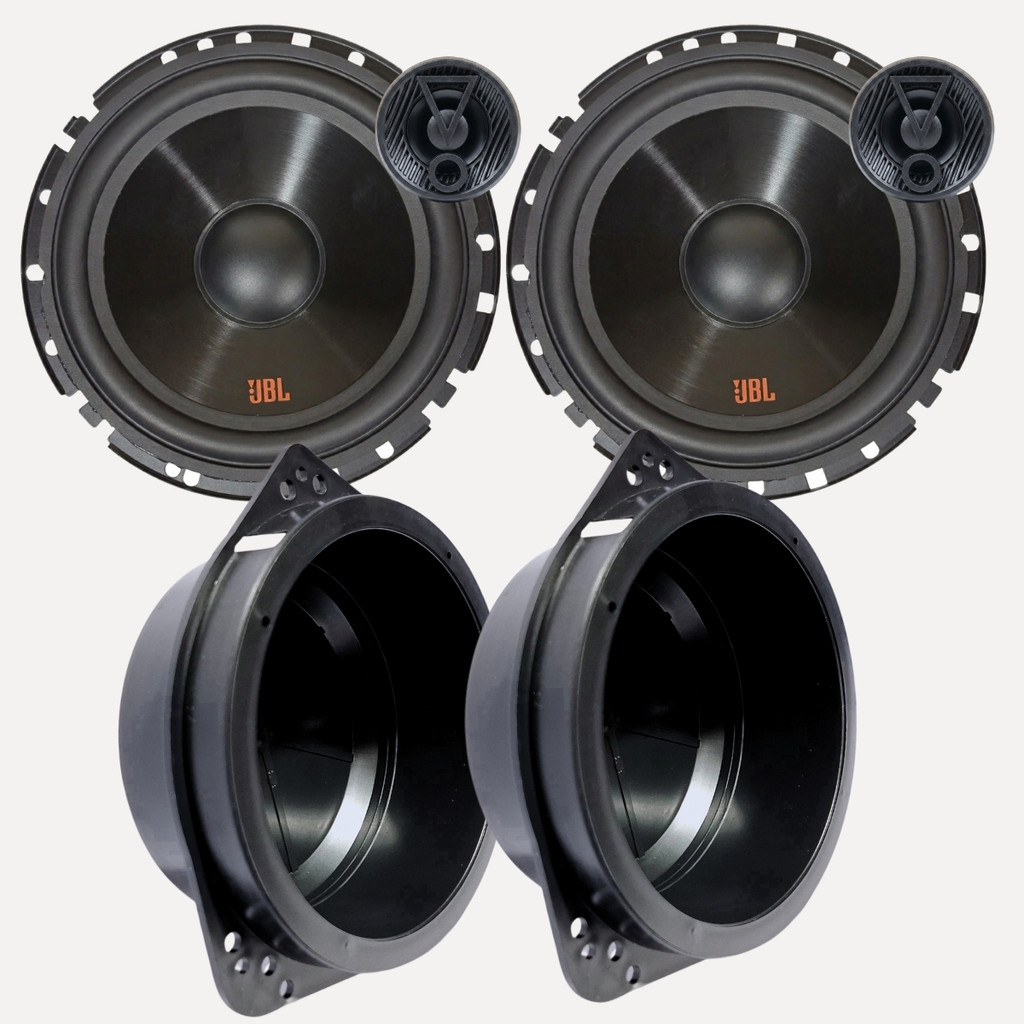 KIT 2 VIAS JBL 6 POLEGADAS 110W RMS + 2 AROS ADAPTADORES PARA ALTO FALANTES 6 POL