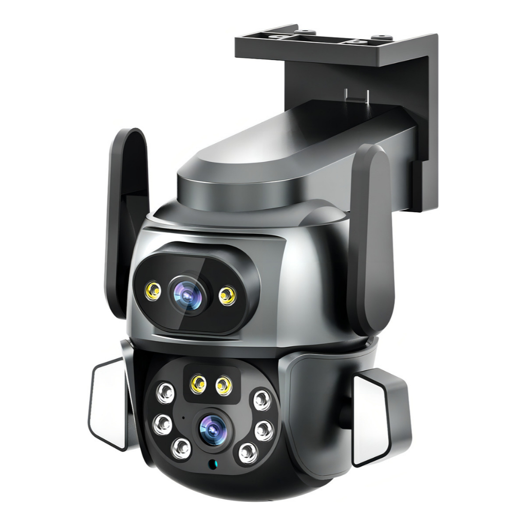 Câmera Ip Wi-fi Lente Dupla 360 6mp Cor Preto Kpca209 Preto IP IPEGA