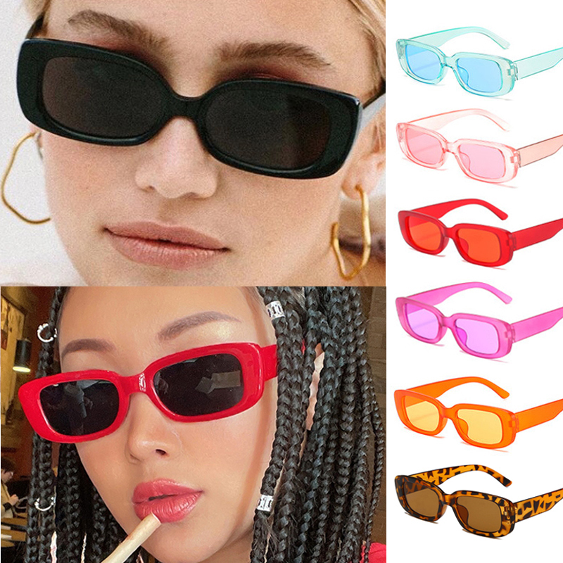 Colorful Jelly Color Transparent Matte Square Glasses Frame Quadrados De Sol Cl Ssico Mulher Culos Femininos Retro Da Moda Culos De Sol Para Mulheres Delicadas Exterior Retangulares De Armaa O Pequena