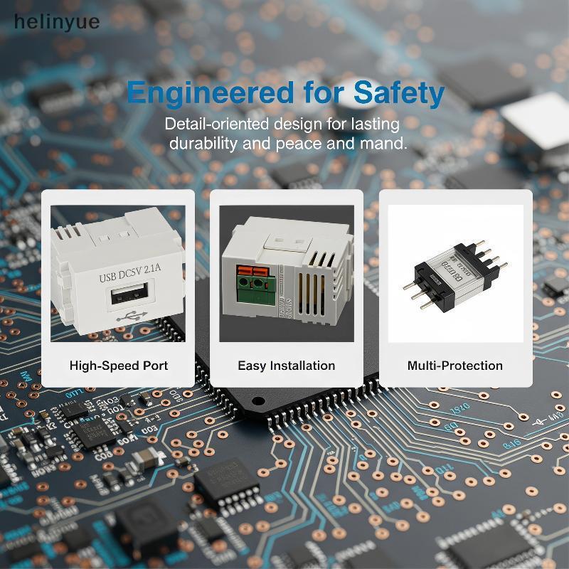220V Recesso Power Soet 5V 2.1A Painel De Carregamento USB 1PC Módulo Transformador Para Instalação Embutida Em Móveis