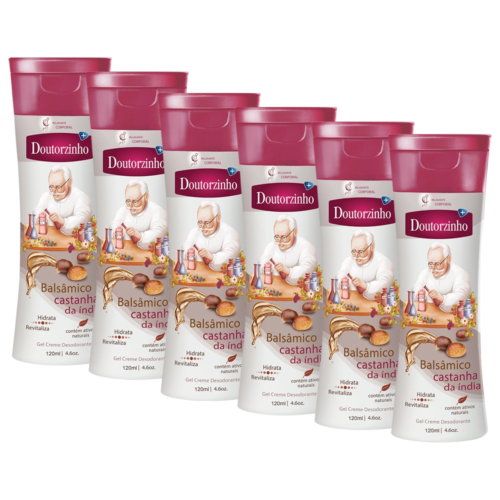 Kit 06 Creme Massagem Para Viagens Longe Voou Doutorzinho