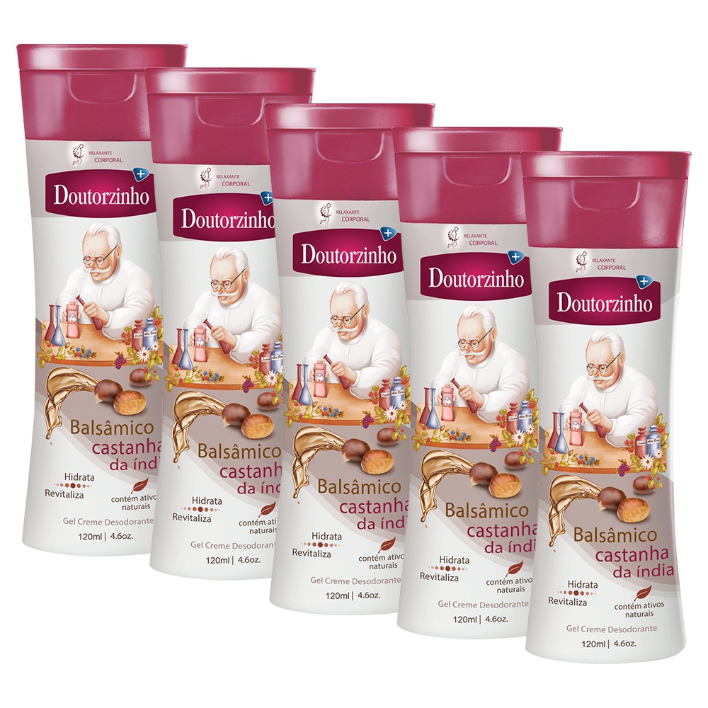Kit 05 Creme Massagem Para Viagens Longe Voou Doutorzinho