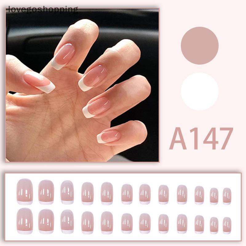 [lovego] 24 Unidades/Conjunto Infantil Divertido Fofo Usando Unhas Postiças Frescas Brilhantes Removíveis Prensa Nas Pon