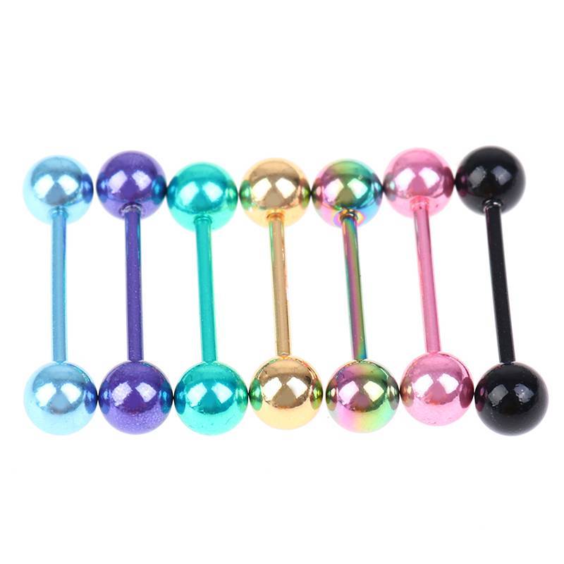 [lovego] 7 Unidades/Conjunto Moda Feminina Anéis De Língua Piercings De Osso De Orelha Decoração De Joias Corporais BR