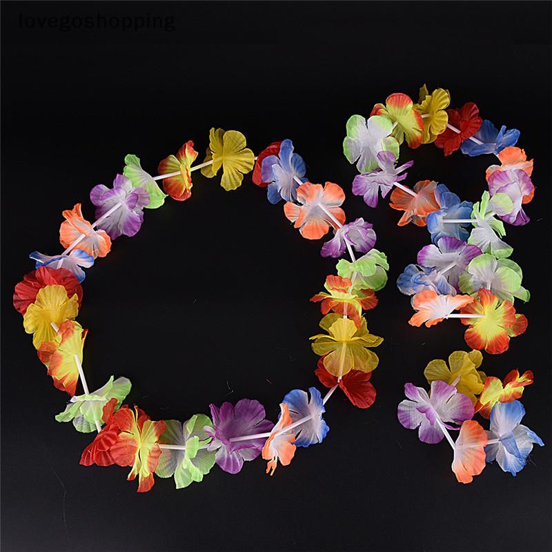 [lovego] 4 Unidades/Conjunto Vestido Extravagante Havaiano Flor Nelace Garland Fantasia De Festa Novo BR