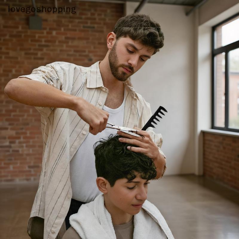 [lovego] Conjunto De Modelagem De 3/4 Unidades Para Homens , Estilo De Cabelo-Largo Pi Textureb Slied-ba Undercut Anti S