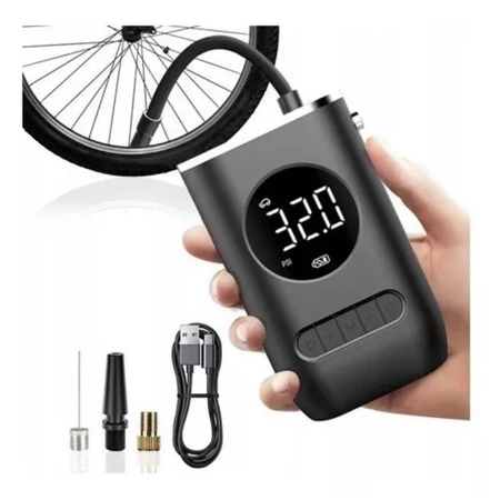 Mini compressor de ar portátil recarregável USB, calibrador digital de pneu KL-812