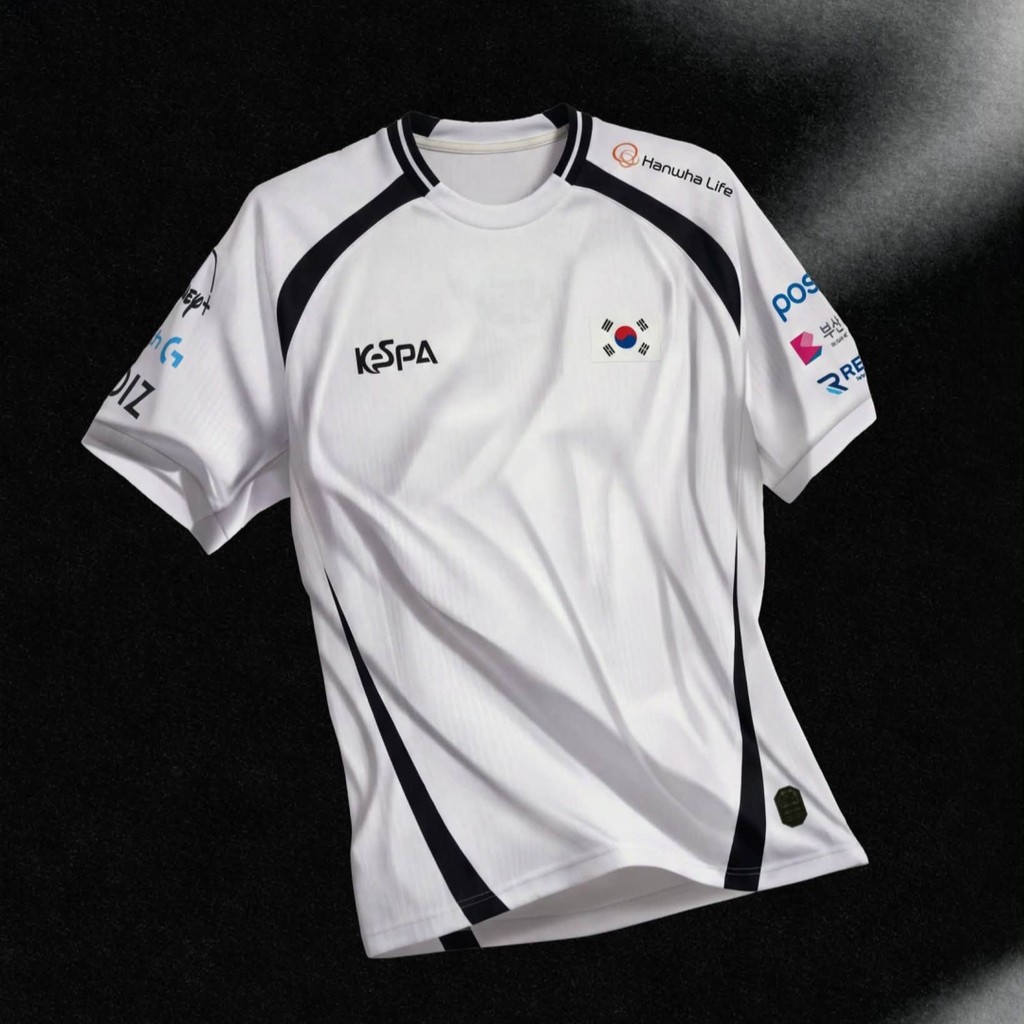 2026 E-Sports Competição Coreana Camisa Nacional Fãs Verão Respirável O Pescoço Manga Curta Homens Mulheres Sportswear C