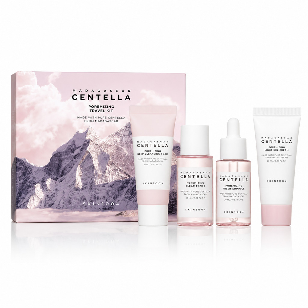 SKIN1004 Madagascar Centella Poremizing Travel Kit - Kit Skincare Miniatura