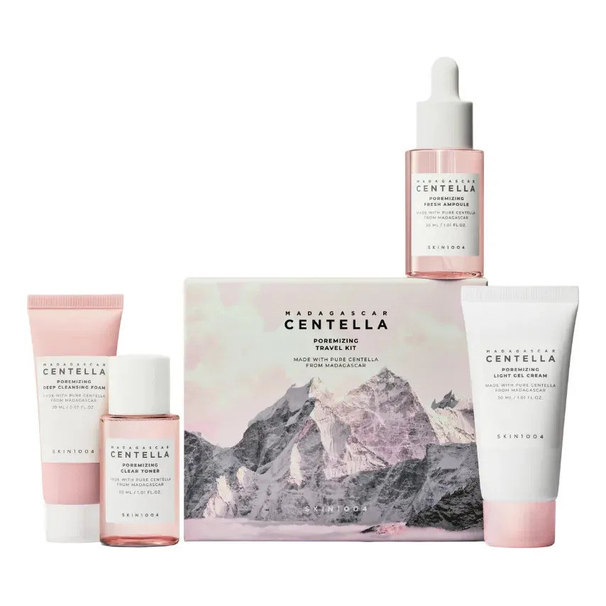 Kit poros Centella Poremizing Skin1004 Travel Kit - 1 set (4 itens)