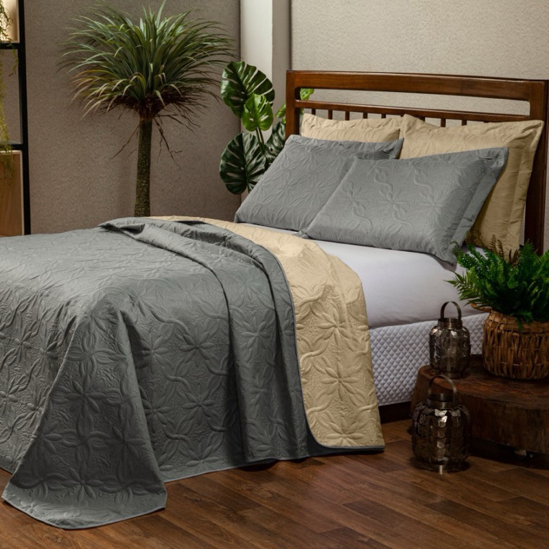 COBRE LEITO FLORAL ELEGANTE MODERNO CASA NOVA ENVIO IMEDIATO