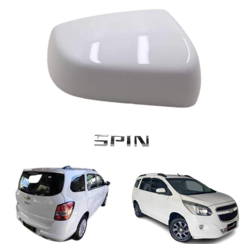 Capa Retrovisor Chevrolet Spin Branco Original Lado Passageiro
