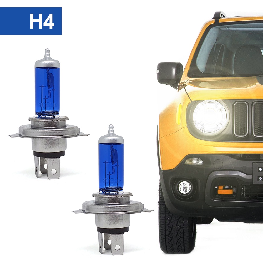 Par Lâmpadas H4 Farol Alto Baixo Chevrolet Spin Super Branco Halogena Inmetro Gerlux 2011 2012 2013 2014
