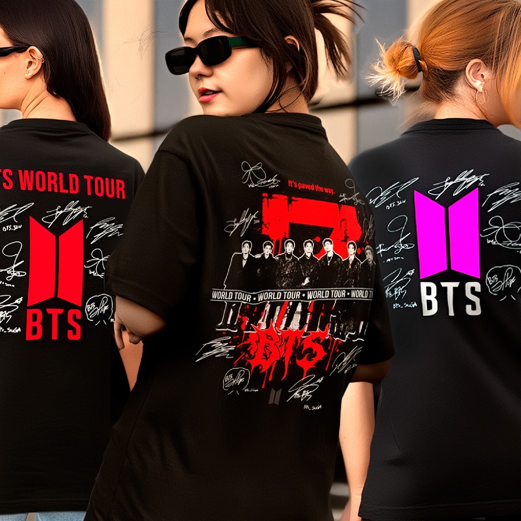 Camiseta BTS Arirang Tour Kpop Army Feminina Masculina Infantil 100% Algodão Premium