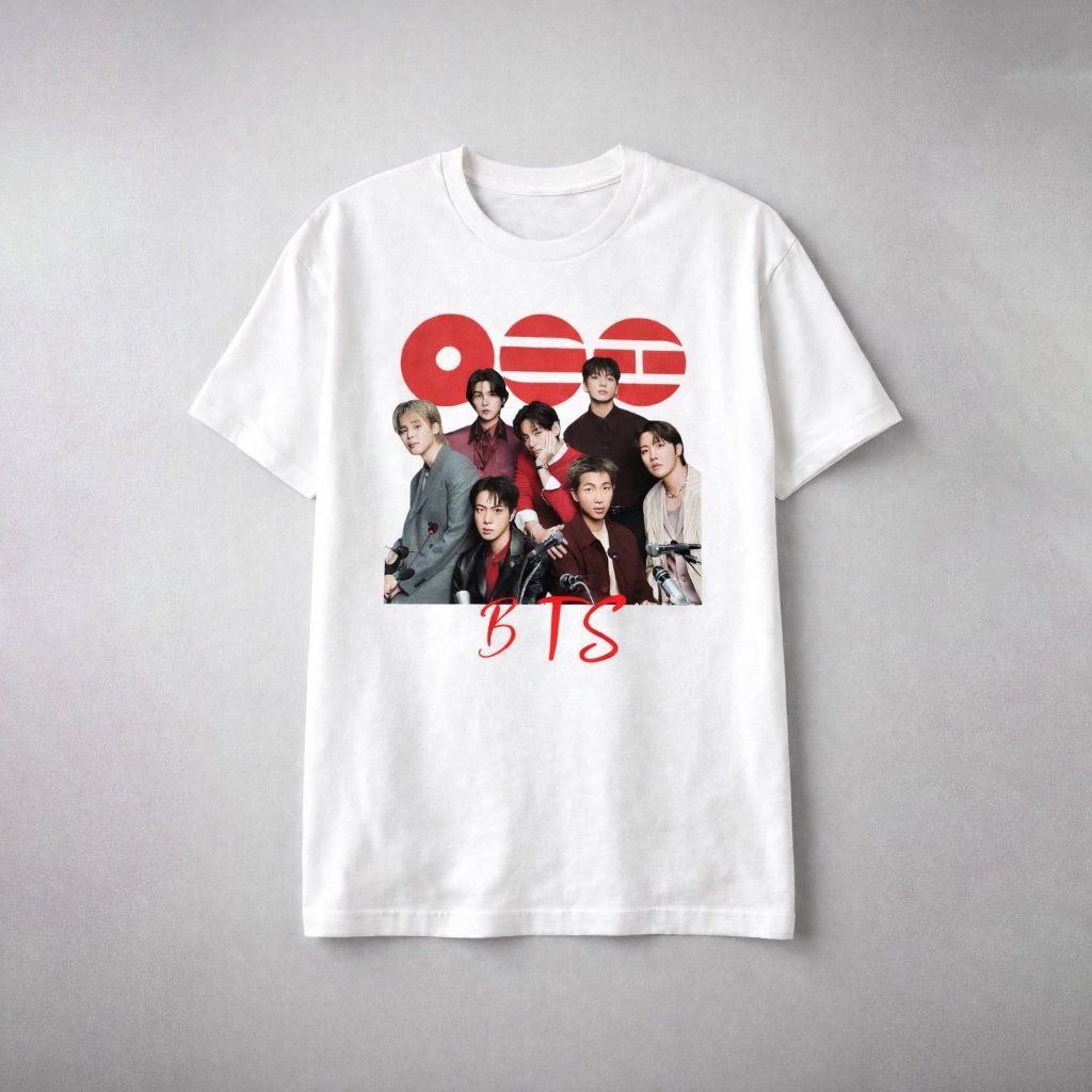Camiseta BTS Arirang Tour 2026 100% Algodão Oversized K-pop Army Brasil Tshirt Gringa Camisa Premium Unissex