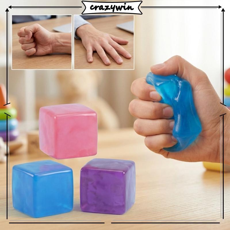 CAPA Unique Ice Shape Hand Relax Squeeze Toy Soft Stress Para Todas As Idades Calmantes