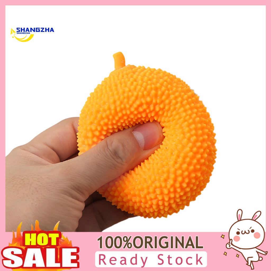 Mini Stress Toy Fruit Shape Jackfruit Squeeze Relief Ball – Soft Decompression for Anxiety Hand Exercise and Relaxatio