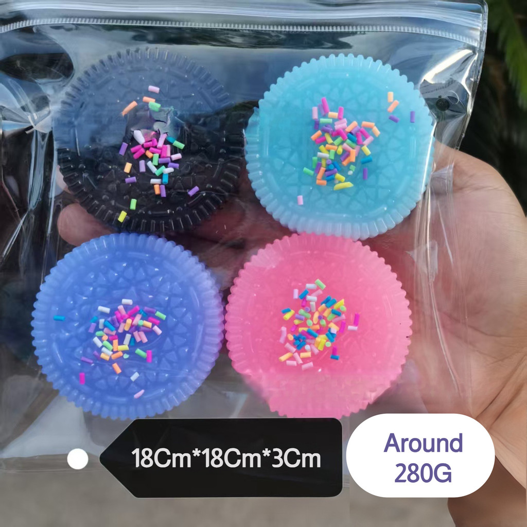 [Soft & Squishy] 【Soft Clay Texture】Oreo Shape/Squishy Toy/Stress Relief/Hand Therapy Toy