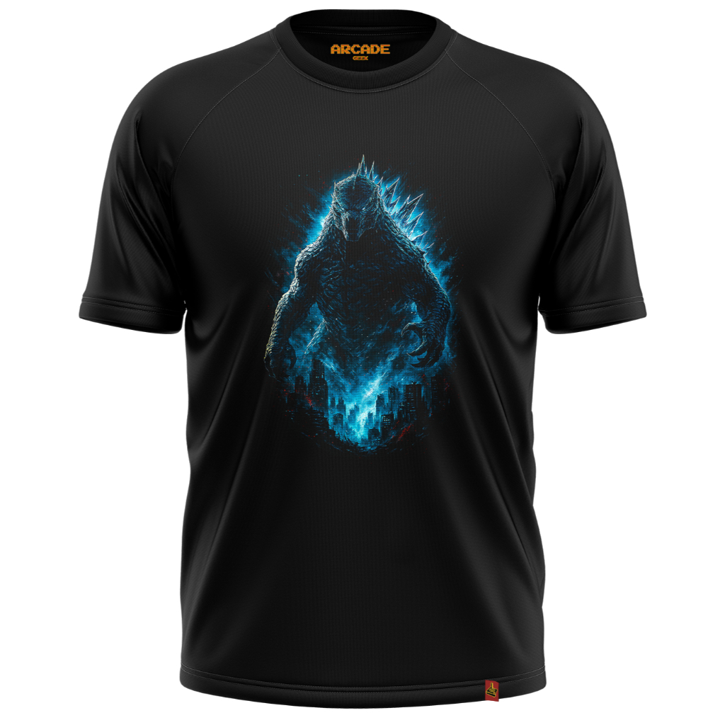 Camiseta Filmes Series Godzilla Monstros Destruição Gigante