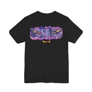 Camiseta Masculina Feminina Oversized Estampa Texto Beerus Deus da Destruição Roxo Dragon Ball T-shirt