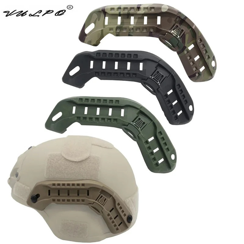 VULPO Tático MICH2000 Capacete Guia Lateral Ferroviário Arco Montagem Caça Airsoft Mich 2000 Acessórios