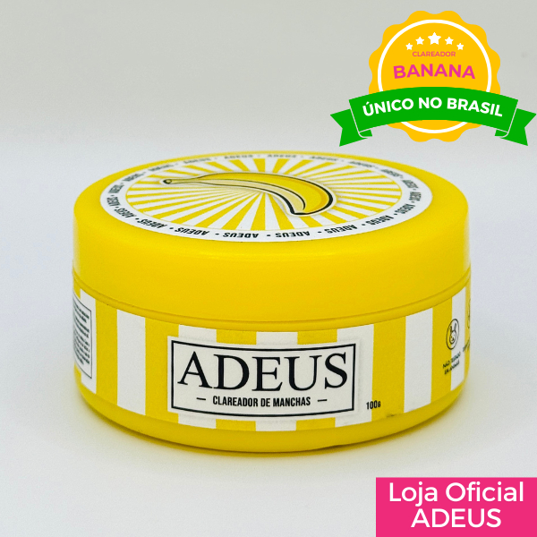 ADEUS Creme Corporal e Facial de Banana — 100g | Vegano com Niacinamida e Ácido Hialurônico | Uniformiza e Realça o Tom