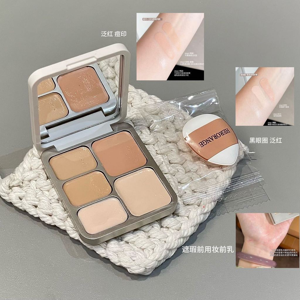 Paleta de corretivo hidratante pasta delicada cobrindo marcas de Acne olheiras iluminando o tom da pele contorno Facial