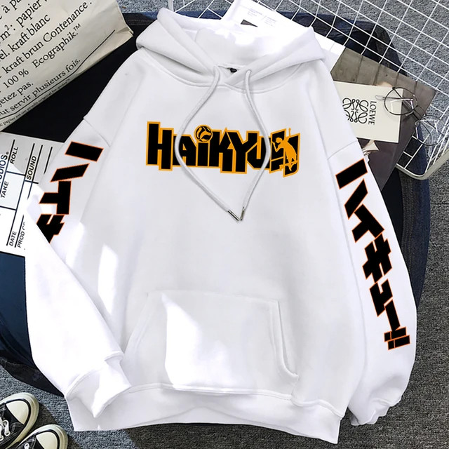 Blusa Moletom Canguru Haikyū!! Haikyuu Série Anime Mangá Outono Inverno Casaco Unissex
