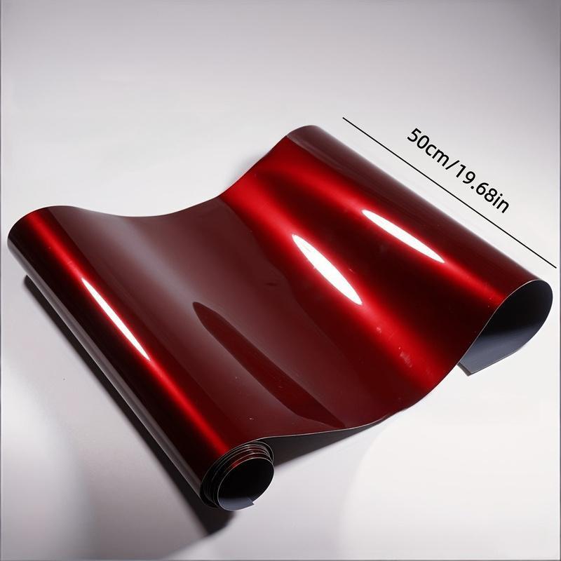 Envoltório Brilhante Vermelho De Metal Líquido PET , Laptop Para Motocicleta E Carro , Conjunto De Rolo