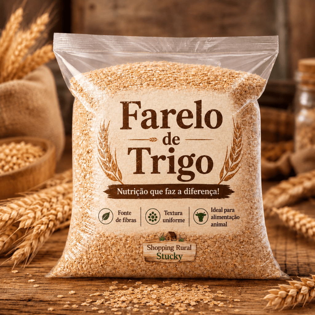 Farelo de Trigo Natural Multiuso Alta Fibra Várias formas de Uso.